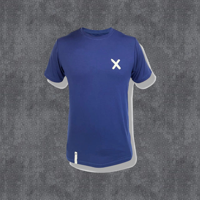 Playera 2.0 Tactic Shirt [CLAXIC X] BLUE X Blanca