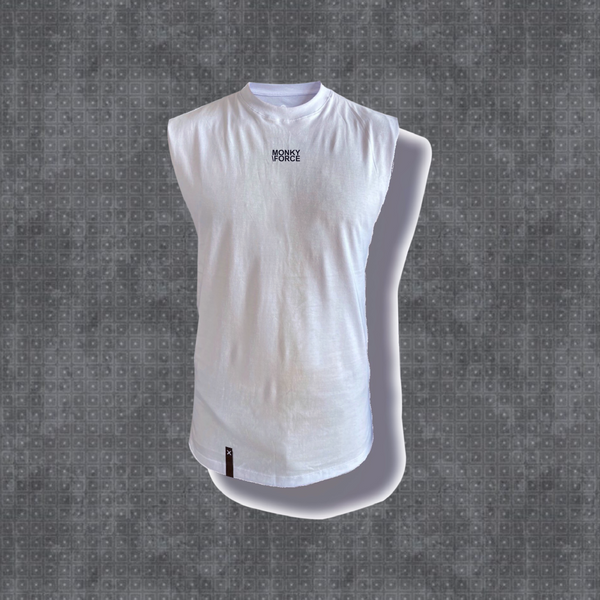 Playera Muscular Long Shoulder Shirt Sin Mangas BEIGE