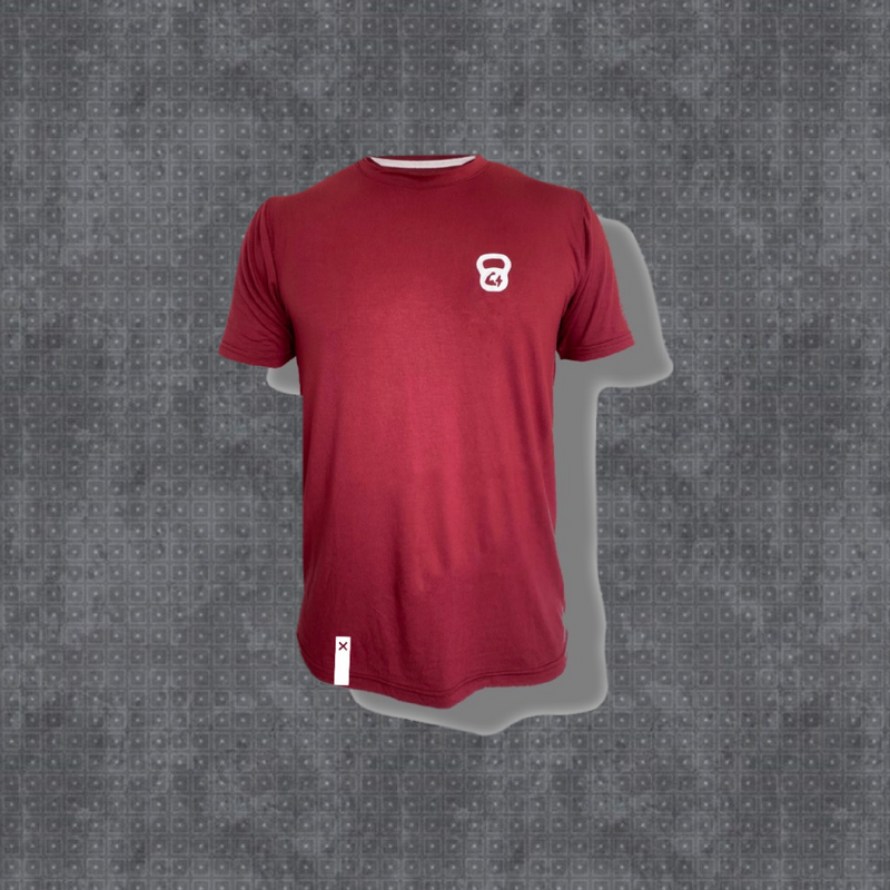 Playera 2.0 MKF Tactic Shirt [WINE KETTLEBALL]