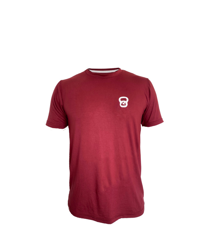 Playera 2.0 MKF Tactic Shirt [WINE KETTLEBALL]