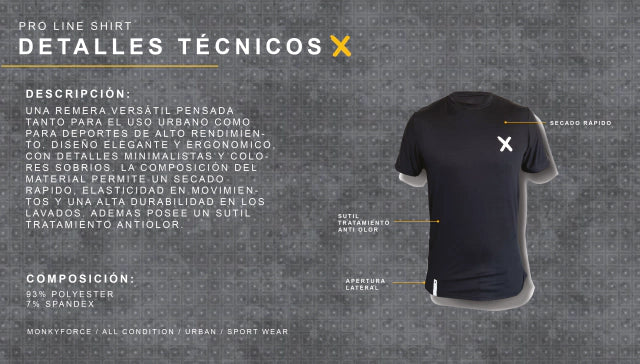 Playera Pro Line YELLOW